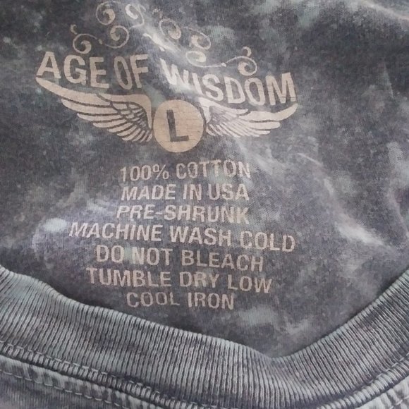 VTG Age of Wisdom T-shirt, Made in the USA - Picture 4 of 4
